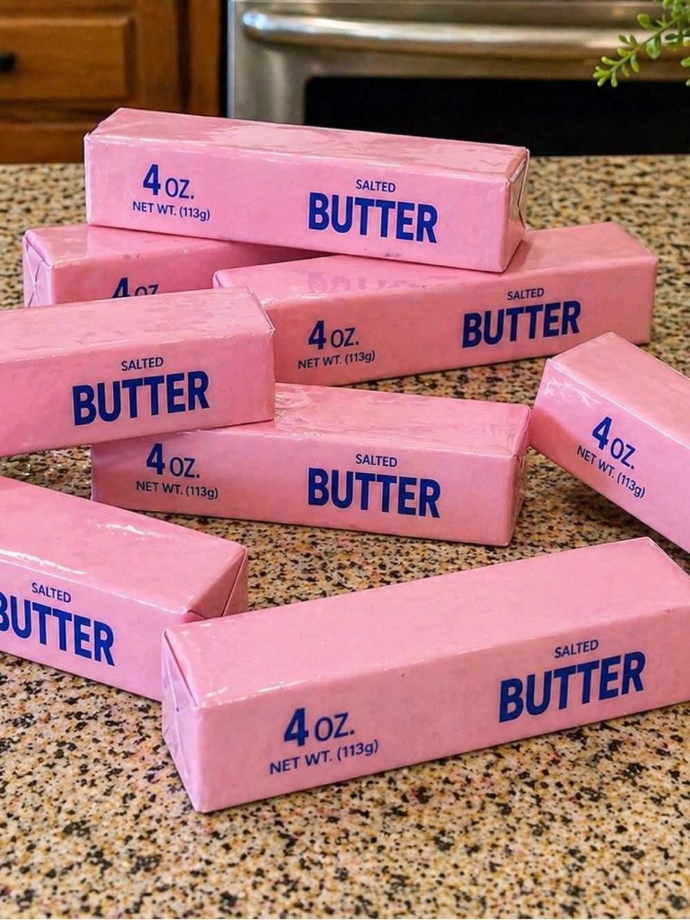 Pink Salted Butter Stick Decor - Novelty Packaging